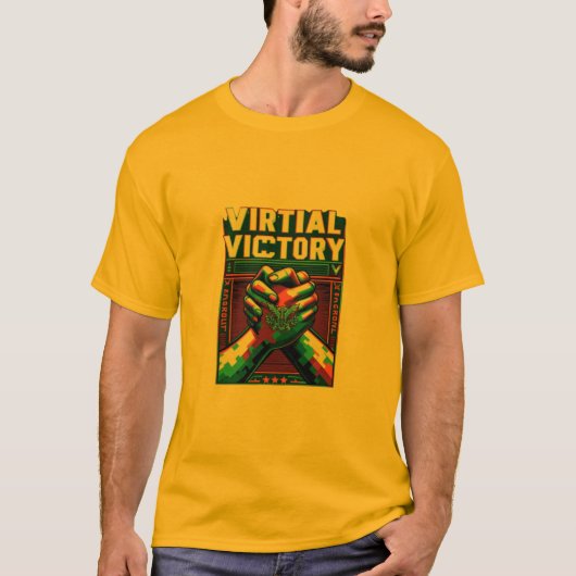 T-shirt Victoire virtuelle (Devant)