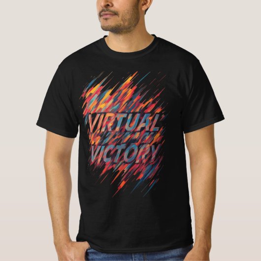 T-shirt Victoire virtuelle (Devant)