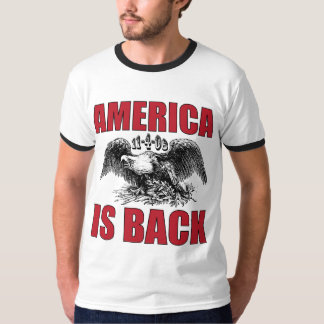 T-shirt Victoires d'Obama - l'Amérique est de retour