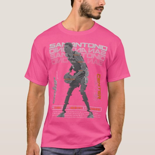 T-shirt Victor Wembanyama Basketball Art Spires (Devant)