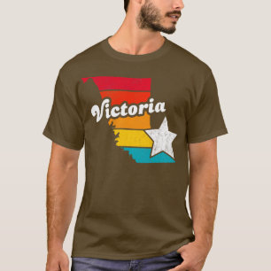 T-shirt Victoria Colombie-Britannique Canada Vintage Distr