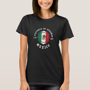T-shirt Victoria de Durango Mexique Badge Drapeau Vintage