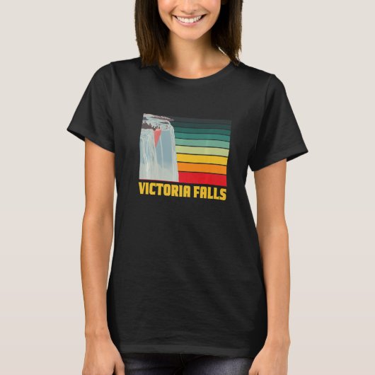 T-shirt Victoria Falls Zimbabwe Cascade Souvenir Afrique (Devant)