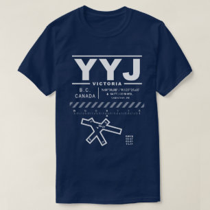 T-shirt Victoria International Airport YYJ Tee - shirt :