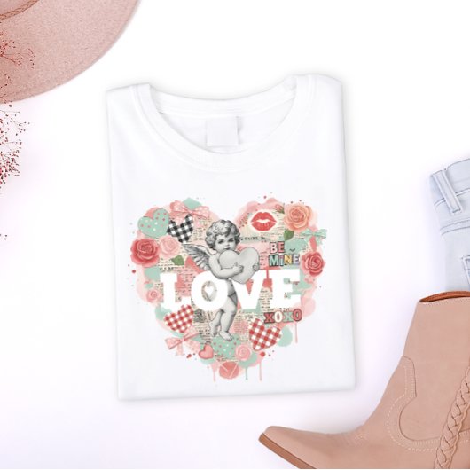 T-shirt Victorian Coquette Cherub Angel Aesthetic Heart