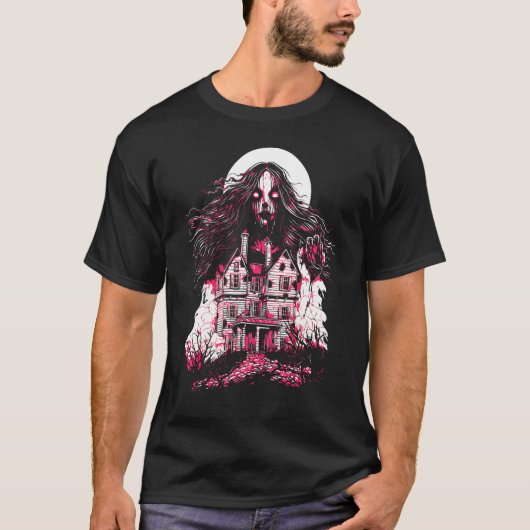 T-shirt Victorian Horror Ghost Déplaisant Gothique Éffraya (Devant)