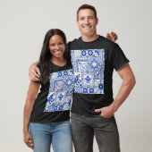 T-shirt Victorian Majolica : Patchwork Tile Motif. (Unisexe)