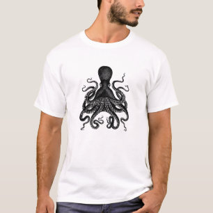 T-shirt victorien de Cthulu de poulpe de Steampunk