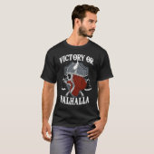 T-shirt Victory or Valhalla Nordic Odin Mythology Celtic (Devant entier)