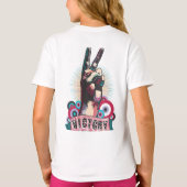 T-Shirt – Victory Peace & Love Pop-Art Design (Dos)