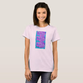 T-shirt vidage de panneaux violets (Devant entier)