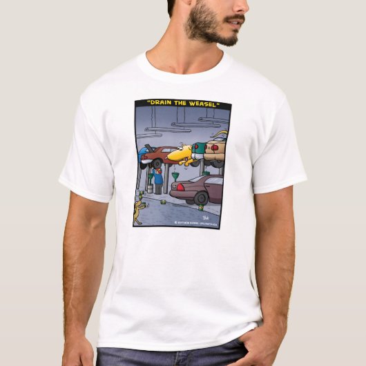 T-shirt "Vidangez la belette " (Devant)