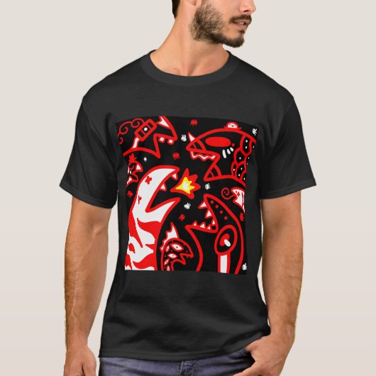 T-shirt Vide Snakey Doodly (Devant)