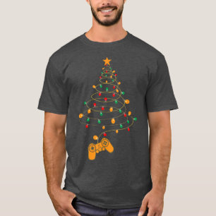T-shirt Vidéo de Noël Jeu de Noël Vidéo de l'arbre Jeu d'a