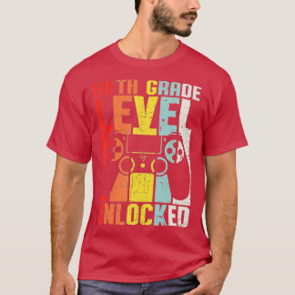 T-shirt Vidéo Déverrouillée De Cinquième Année Fun Retour