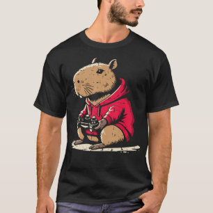T-shirt Vidéo drôle de jeu vidéo Capybara Gamer pour garço