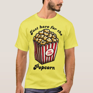 T-shirt Vidéo drôle juste ici pour Popcorn
