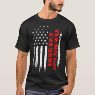 T-shirt Vidéo-femme Maker Heart Attack Survivor American F