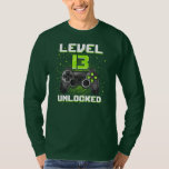 T-shirt Video Game 13e Birthday Gaming Boy Level 13<br><div class="desc">Vidéo Game 13e Birthday Gaming Boy Level 13 Poison Gamer Flou. Parfait pour papa,  maman,  papa,  men,  women,  friend et family members on Thanksgiving Day,  Christmas Day,  Mothers Day,  Fathers Day,  4th of July,  1776 Independent Day,  Vétérans Day,  Halloween Day,  Patrick's Day</div>