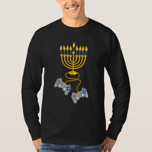 T-shirt Video Game Controller Chanukah 2022 Hanukkah Menor (Devant)