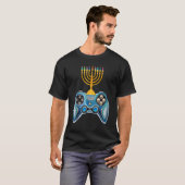 T-shirt Video Game Controller Hanukkah 2022 Menorah Candle (Devant entier)