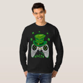T-shirt Video Game Controller Irish Gamer Boys St Patricks (Devant entier)