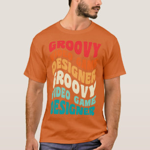 T-shirt Video Game Designer Vintage Retro 60s les années 7