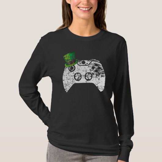 T-shirt Video Game Gaming St Patricks Day Gamer Boys Lepre (Devant)