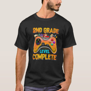 T-shirt Video Game Level Complete Graduation 2nd Grade Gam