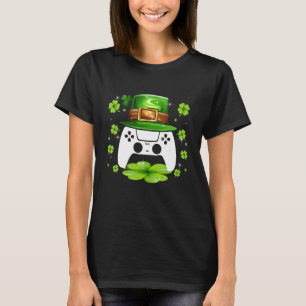 T-shirt Vidéo Game Shamrock a St Patrick's Day Men Women
