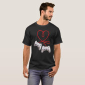 T-shirt Video Gamer Heart Controller Valentine's Day  Kids (Devant entier)