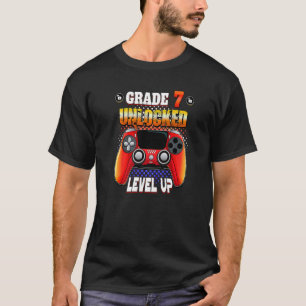 T-shirt Vidéo Gamer Retour à l'école - 7e année - Levier d