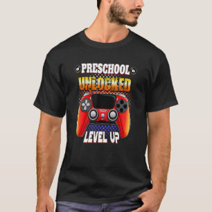 T-shirt Vidéo Gamer Retour À L'École Préscolaire Déverroui
