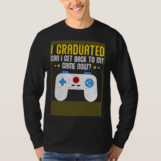 T-shirt Video Games Graduation Gamer (Devant)