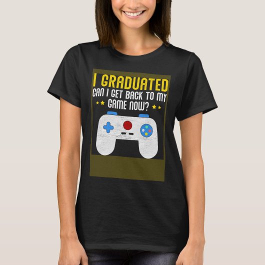 T-shirt Video Games Graduation Gamer (Devant)