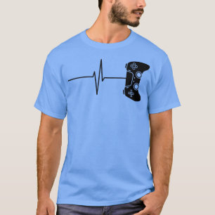 T-shirt Vidéo Jeu Lover Jeu Coeur Taux EKG Jeu