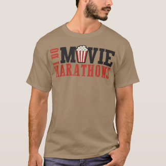 T-shirt Vidéo marathon famille cinéma nuit film amoureux f