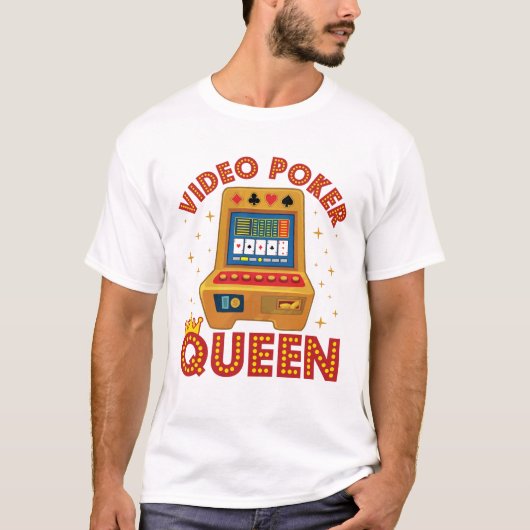 T-shirt Vidéo Poker Queen (Devant)