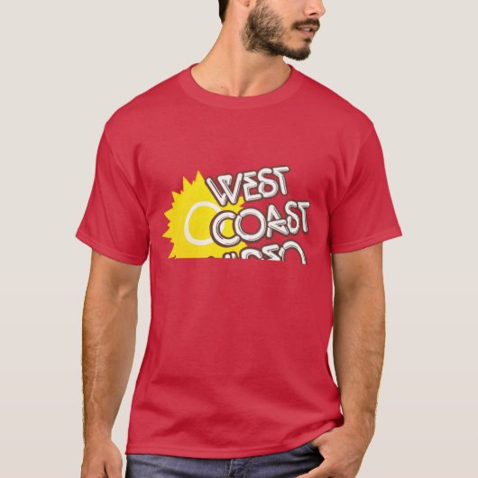 T-shirt Vidéo Rétro Côte Ouest (Devant)