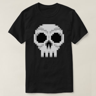 T-shirt Videogame - Crâne de mort - Pixel Art
