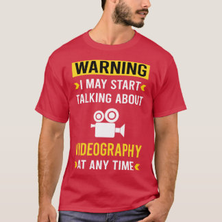 T-shirt Vidéographe d'avertissement