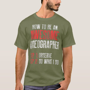 T-shirt Vidéographe Observe Vidéographie cinéaste Cadeau