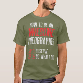 T-shirt Vidéographe Observe Vidéographie cinéaste Cadeau