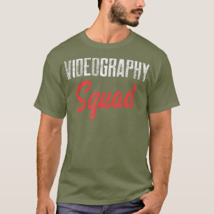 T-shirt Vidéographe Squad Vidéographie cinéaste Cadeau