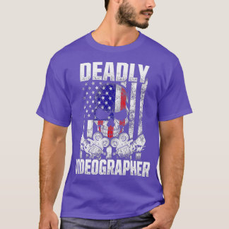 T-shirt Vidéographe Support Vidéographie Filmmaker Cadeau