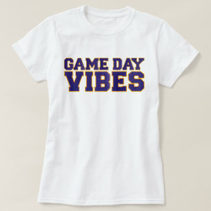 T-shirt Vidéos de la journée violette et jaune