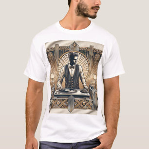 T-shirt ''Vidéos Vintages : Dj jazz dans un salon Art Déco