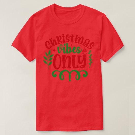 T-shirt Vidéos Xmas uniquement (Design devant)