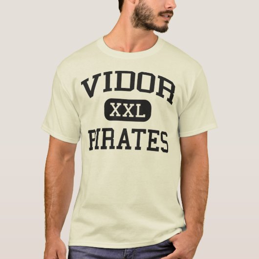 T-shirt Vidor - pirates - lycée - Vidor le Texas (Devant)
