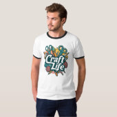 T-shirt vie artisanale (Devant entier)